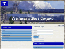Tablet Screenshot of cattlemensmeatco.com